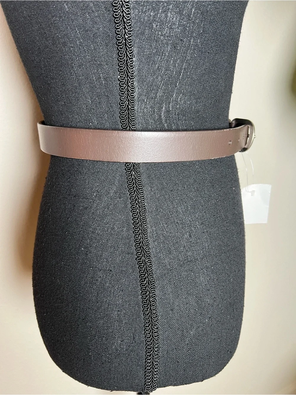 Crewcuts J. Crew Unisex Brown Belt Silver Buckle Genuine Buffalo Leather Size M
